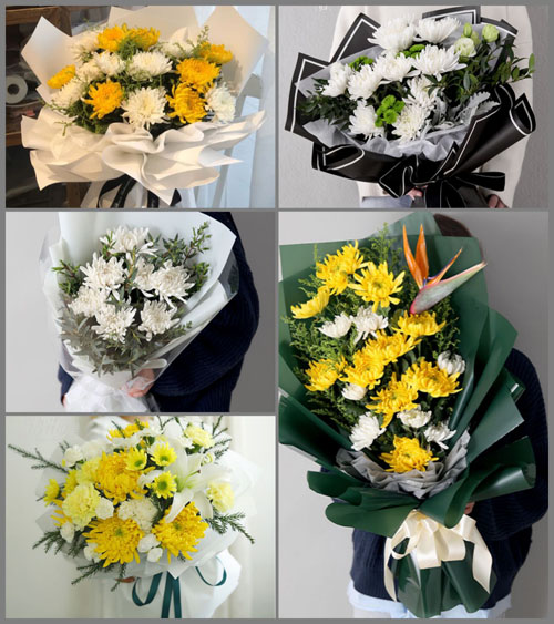 福建莆田荔城区黄石镇和平村白事花束代送